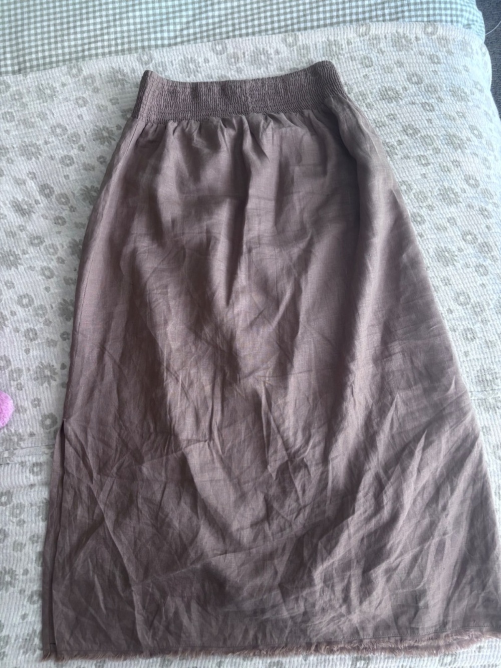 Nomad Aurora French Linen Skirt Cinnamon Size M - Picture 2 of 4